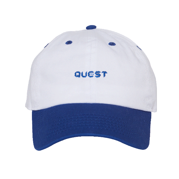 QUEST Baseball Cap – White / Blue